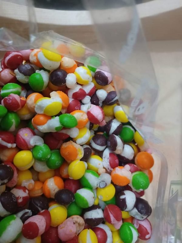 Freeze dried skittles